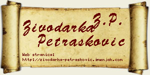 Živodarka Petrašković vizit kartica